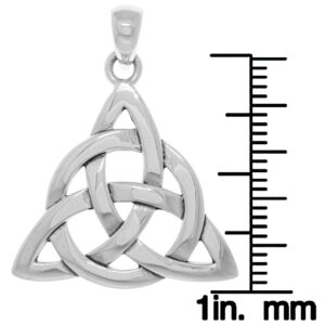 Jewelry Trends Sterling Silver Celtic Triquetra Circle of Life Pendant