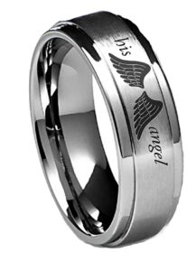 southern designs his angel rings - matches the her cowboy rings in silver (9)