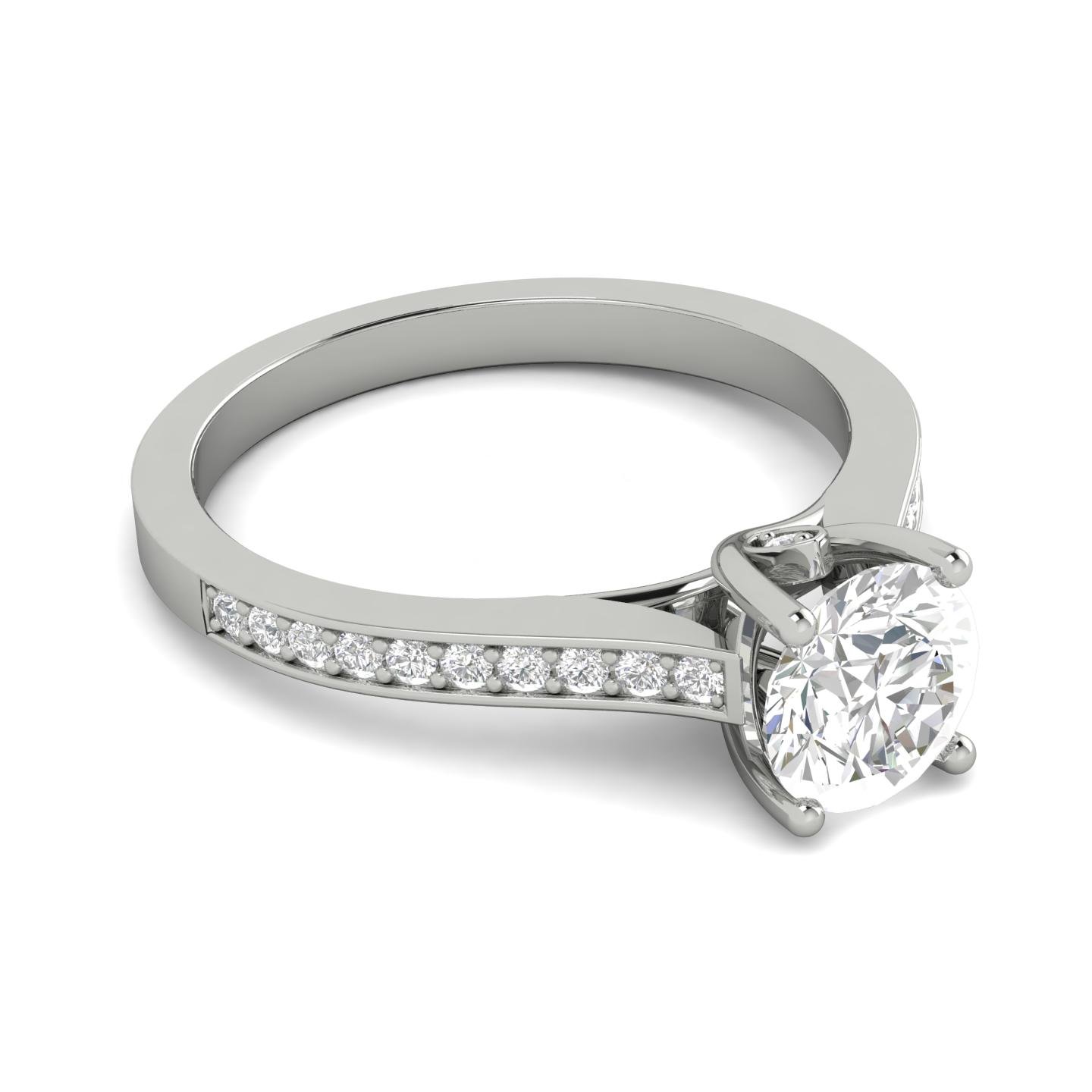 3/4ctw Diamond Engagement Ring in 10k White Gold