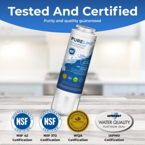 Pureline UKF8001 Refrigerator Water Filter Replacement, EDR4RXD1, Everydrop Filter 4, UKF8001AXX-750, UKF8001AXX-200, Maytag UKF8001, Whirlpool EDR4RXD1, 4396395, Kenmore 9084, 9006, (3 Pack)