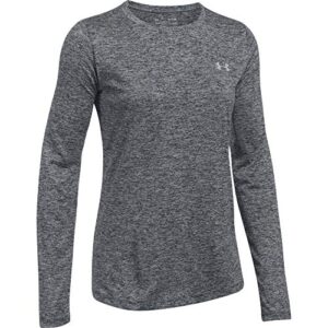 Under Armour Women's UA Tech™ Twist Crew Long Sleeve SM Black