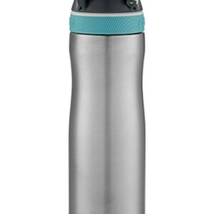 Contigo AUTOSPOUT Chug Chill Vacuum-Insulated Stainless Steel Water Bottle, 20 oz., Scuba Lid, SS/Scuba