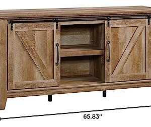 Sauder Dakota Pass Credenza, For TV's up to 70", Craftsman Oak finish