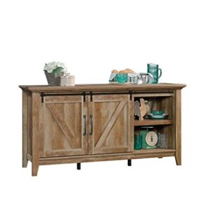 Sauder Dakota Pass Credenza, For TV's up to 70", Craftsman Oak finish