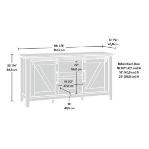 Sauder Dakota Pass Credenza, For TV's up to 70", Craftsman Oak finish