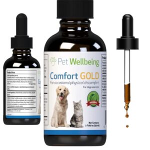 Pet Wellbeing Comfort Gold for Cats - Vet-Formulated - Supports Feline Physical Comfort - Natural Herbal Supplement 2 oz (59 ml)