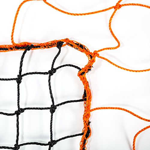 Franklin Sports Soccer Rebounder Replacement Net - Replacement Bounce Back Net for Soccer Rebounders + Trainers - Bungee Cords Included - 4' x 6' Foot Net, Orange