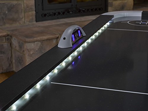 TRIUMPH SPORTS USA Lumen-X Lazer 6’ Interactive Air Hockey Table Featuring All-Rail LED Lighting and In-Game Music