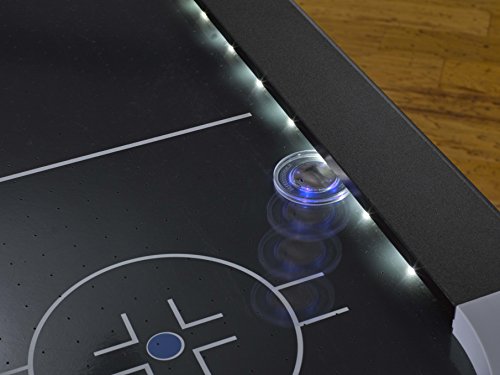 TRIUMPH SPORTS USA Lumen-X Lazer 6’ Interactive Air Hockey Table Featuring All-Rail LED Lighting and In-Game Music