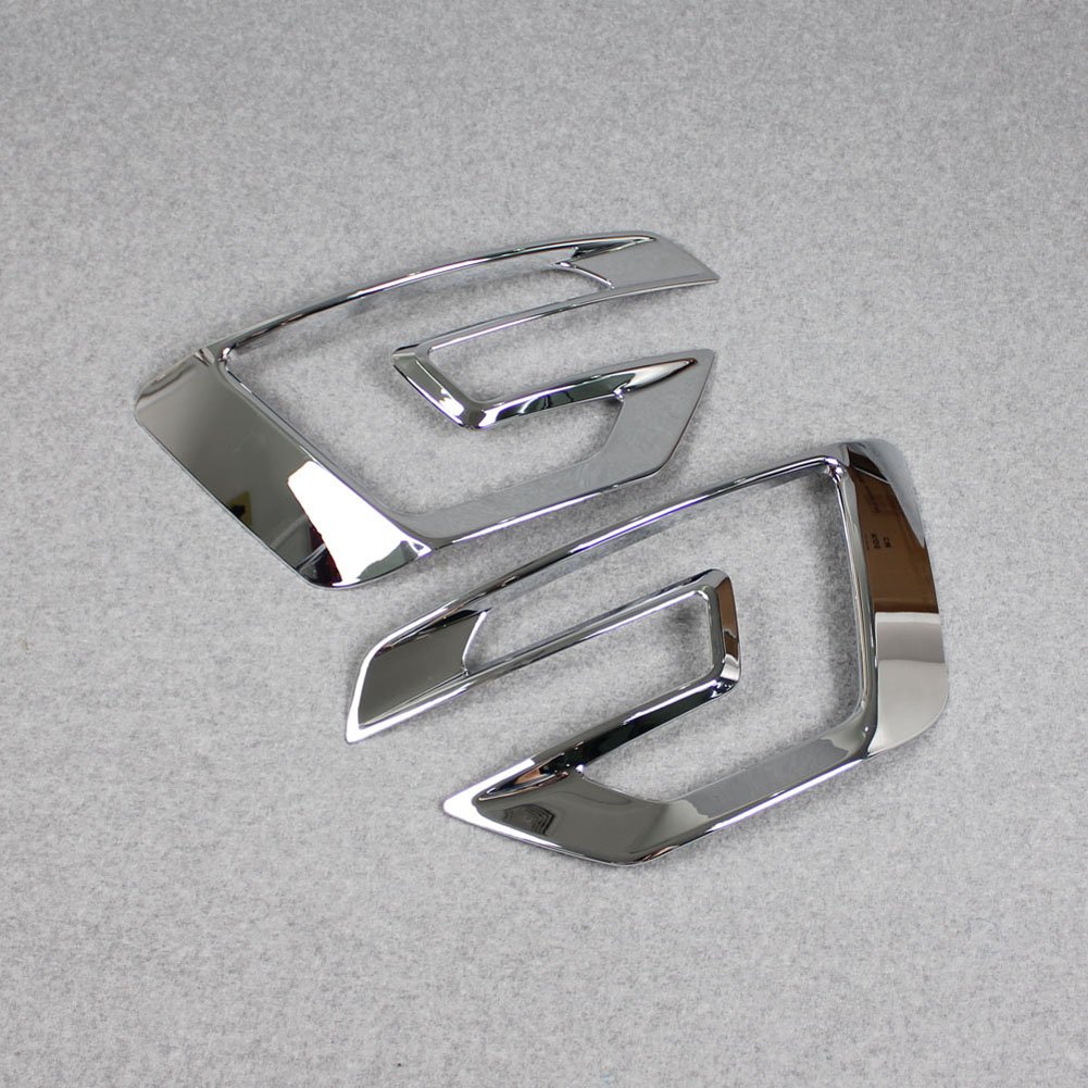 ABS Chrome Car Front Fog Light Lamp Cover Trim Trims Fit For Ford Explorer 2015 2016 2017