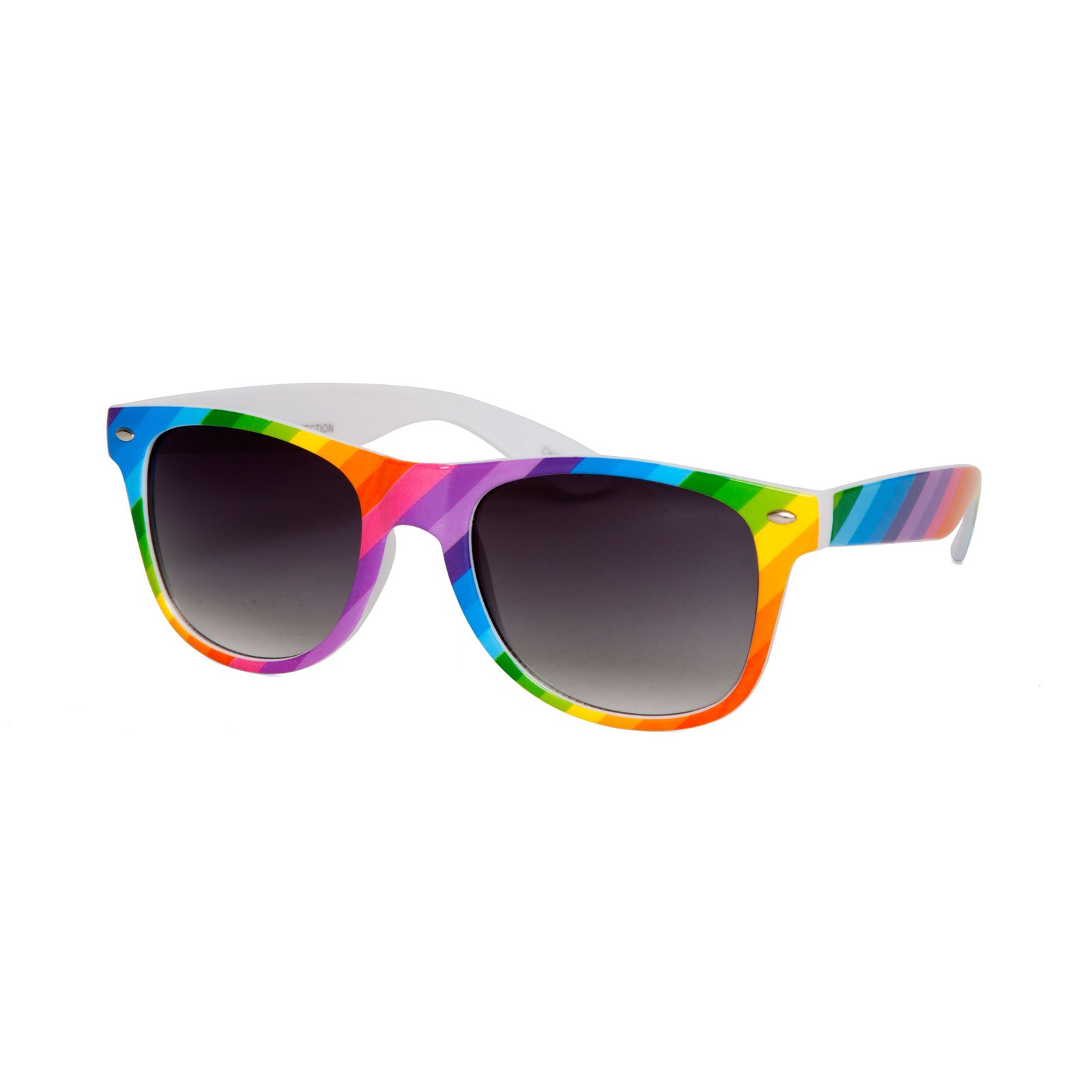 Gravity Shades Rainbow Color Rectangle Frame Sunglass