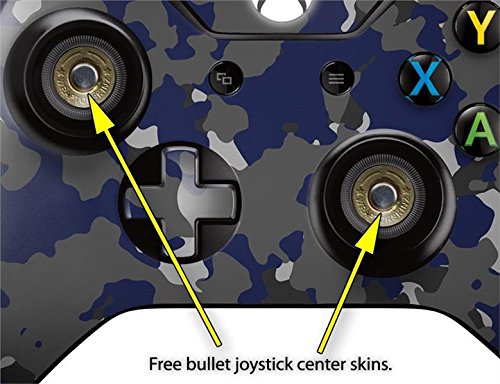 WraptorSkinz Decal Style Vinyl Skin Wrap compatible with XBOX One Original Wireless Controller WraptorCamo Old School Camouflage Camo Blue Navy - (CONTROLLER NOT INCLUDED)