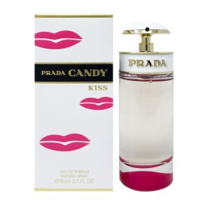 Prada Candy Kiss for Women Eau De Parfume Spray 2.7 Ounce, clear