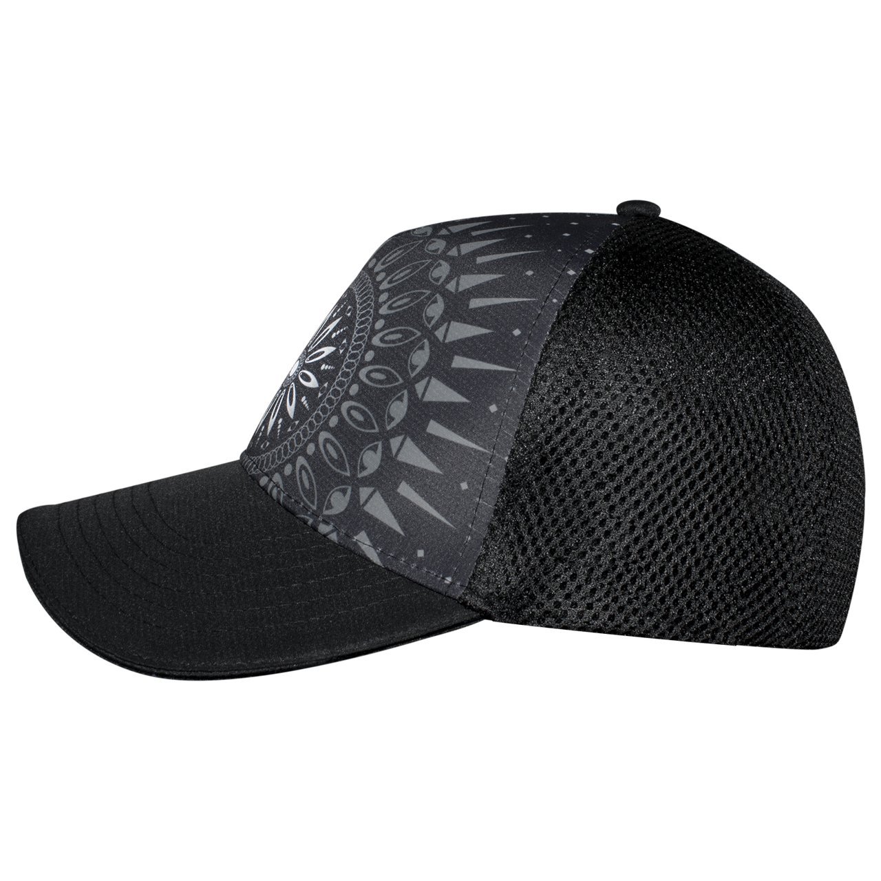 Headsweats Black Haze 5-Panel Trucker Hat, Black, One Size