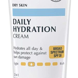 Eucerin Daily Hydration Broad Spectrum SPF 30 Sunscreen Body Cream for Dry Skin, Fragrance Free Sunscreen Moisturizer, 8 Oz Tube