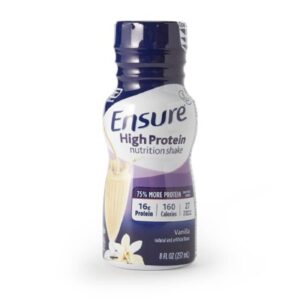 ensure high protein nutrition shake, vanilla, 8oz, 24 count by ensure