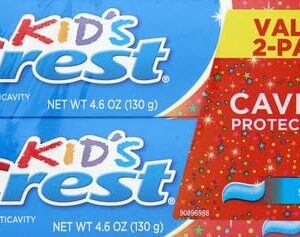 Crest Kid's Cavity Protection Toothpaste for Kids (children and toddlers 2+), Sparkle Fun Flavor, 4.6 Ounce (Pack of 2)