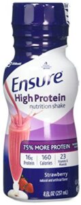 ensure high protein nutrition shake, strawberry, 6 count