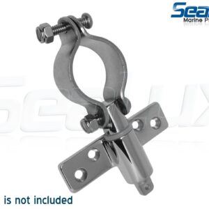 SeaLux Marine 316 Stainless Steel Side Mount Oarlock Sockets for 1/2" Shank (Pair)