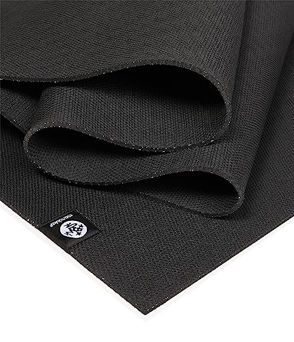 Manduka X Yoga Mat - Easy to Carry, For Women and Men, Non Slip, Cushion for Joint Support and Stability, 5mm Thick, 71 Inch (180cm), Black