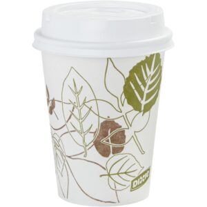 Disposable Hot Cup,8 oz.,White,PK500