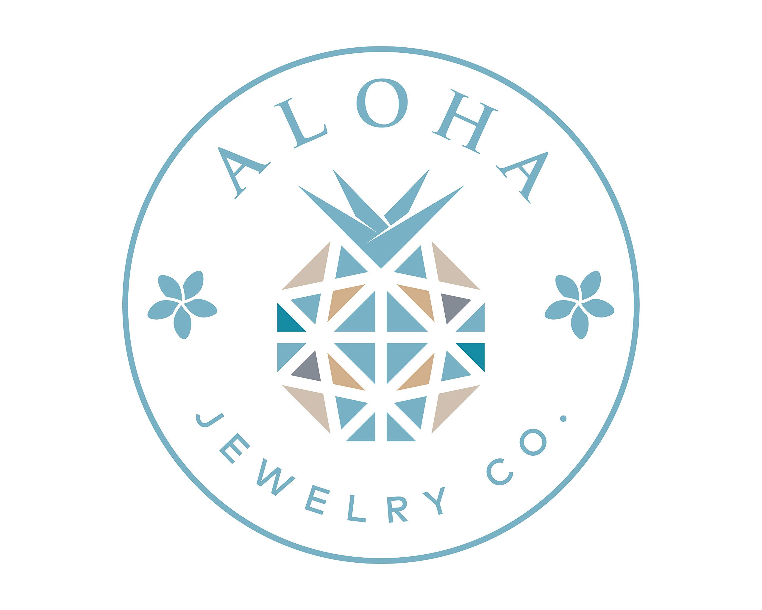 Aloha Jewelry Company Sterling Silver Turtle with Hibiscus & Cubic Zirconia Pendant (S) with 18" Box Chain