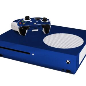 Cobalt Blue - Vinyl Decal Mod Skin Kit by System Skins - Compatible with Microsoft Xbox One Slim (XB1 Slim)