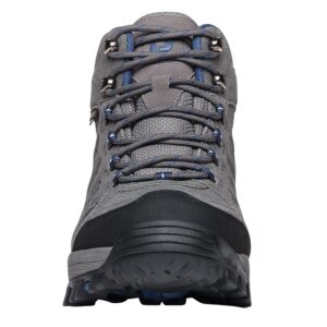 Propét Men'sRidge Walker Hiking Boot, Grey/Blue, 11 X-Wide