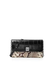 michael michael kors womens natalie leather embossed clutch handbag multi small