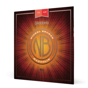 d'addario nbm1140 nickel bronze mandolin strings, medium, 11-40