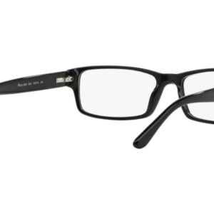 Polo Ralph Lauren Men's PH2065 Rectangular Prescription Eyewear Frames, Shiny Black/Demo Lens, 58 mm