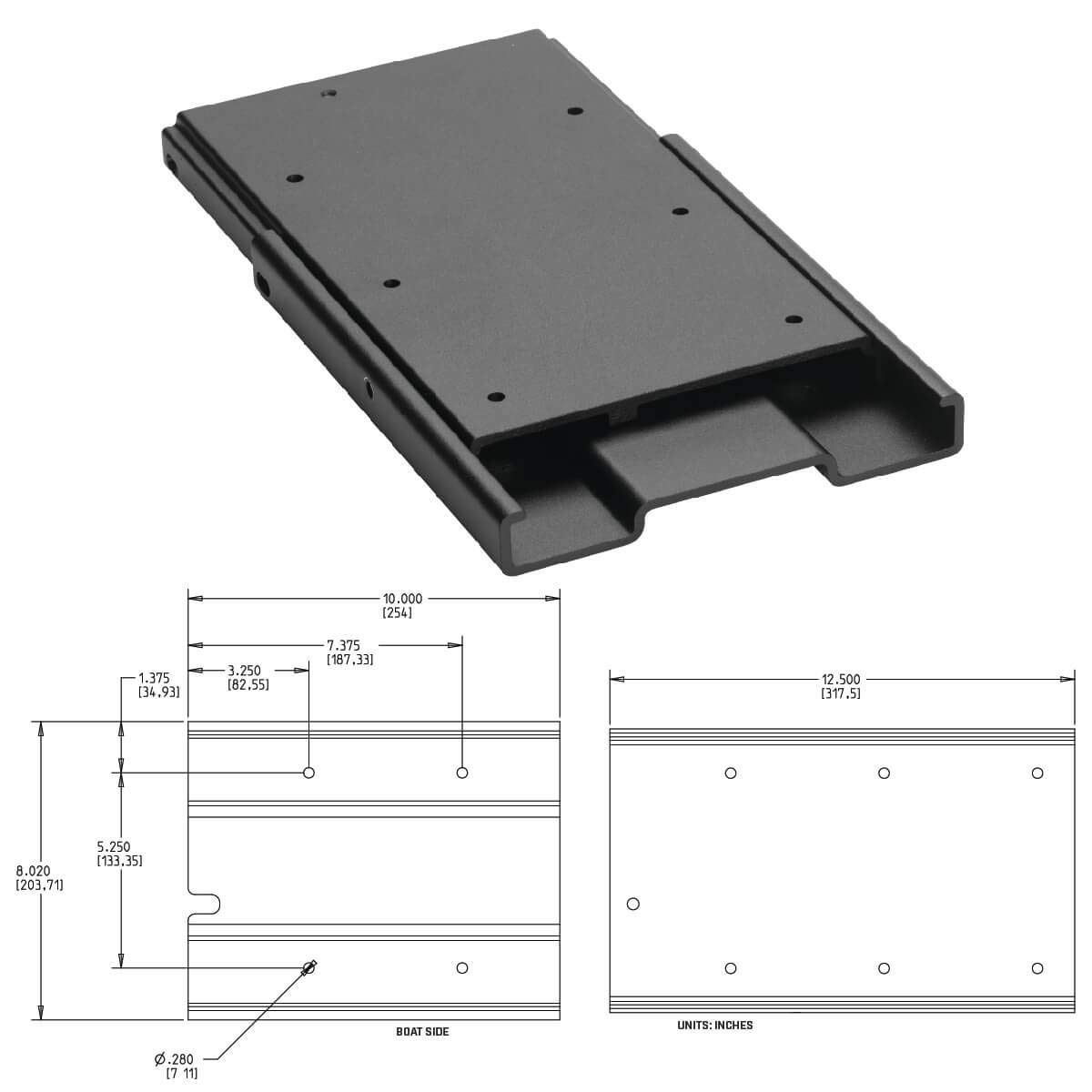 Minn Kota 1854035 Quick Release Bracket/MKA-16-03