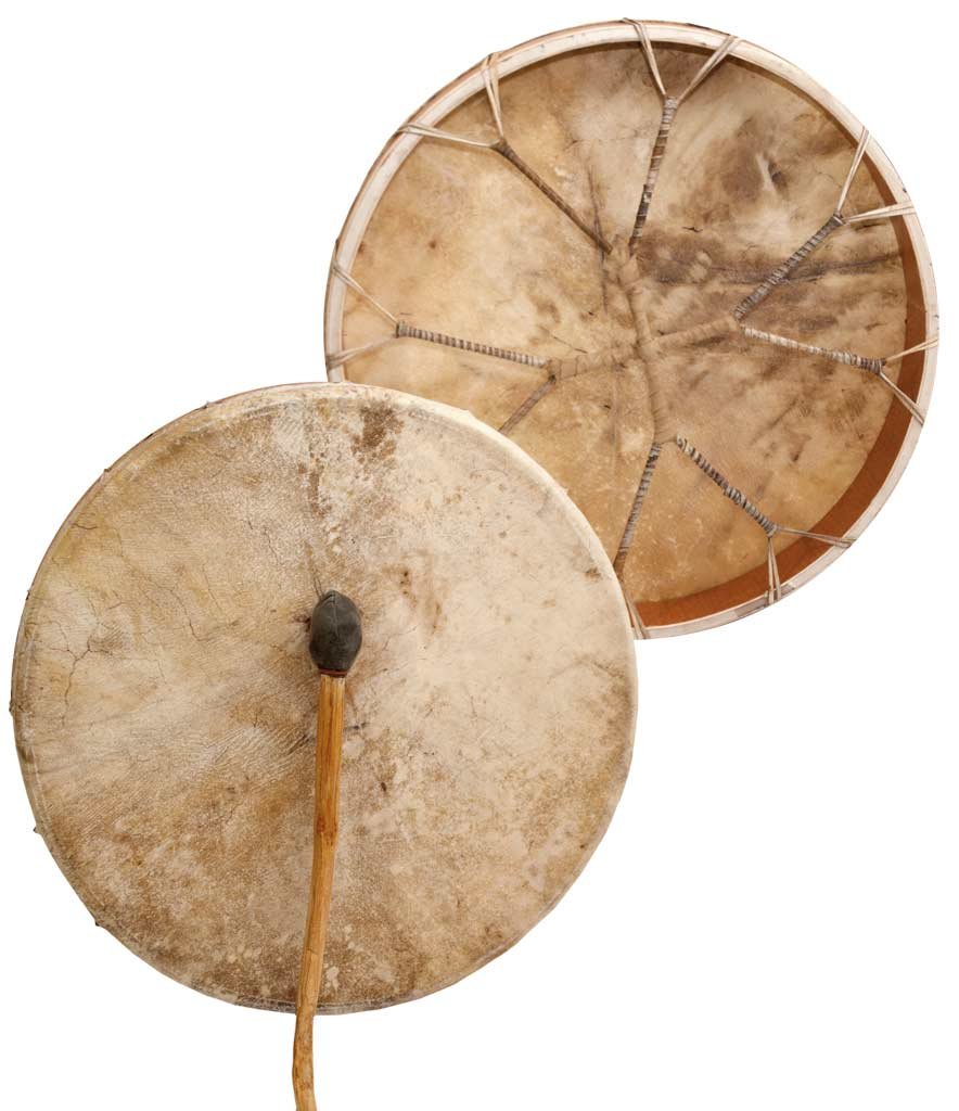 Shaman drum Cow plain 20", Frame Drum, handmade