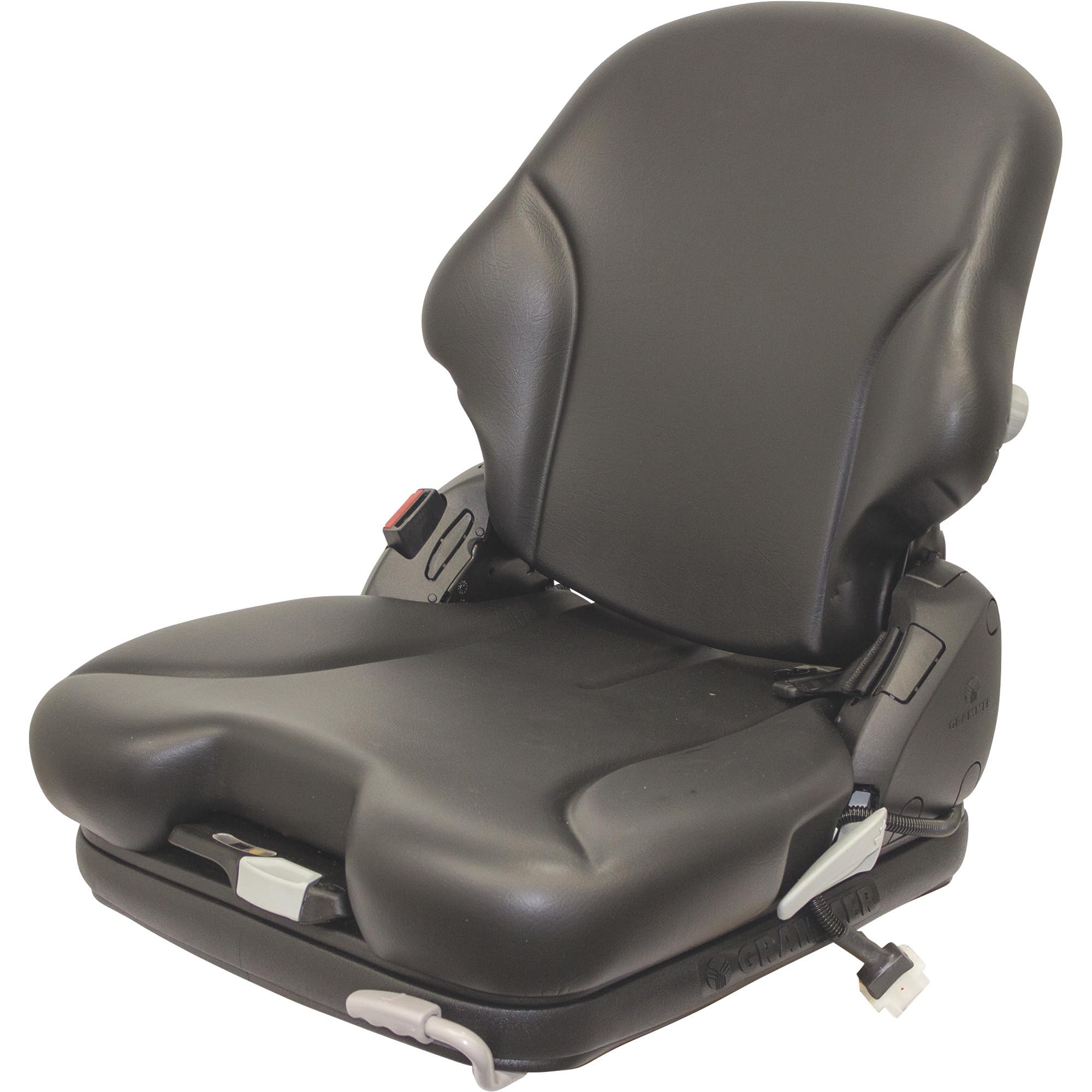 K&M Uni-Pro KM 136 Low Profile Air Suspension Seat with 12 Volt Compressor - 375-Lb. Capacity, Vinyl, Model Number 7916