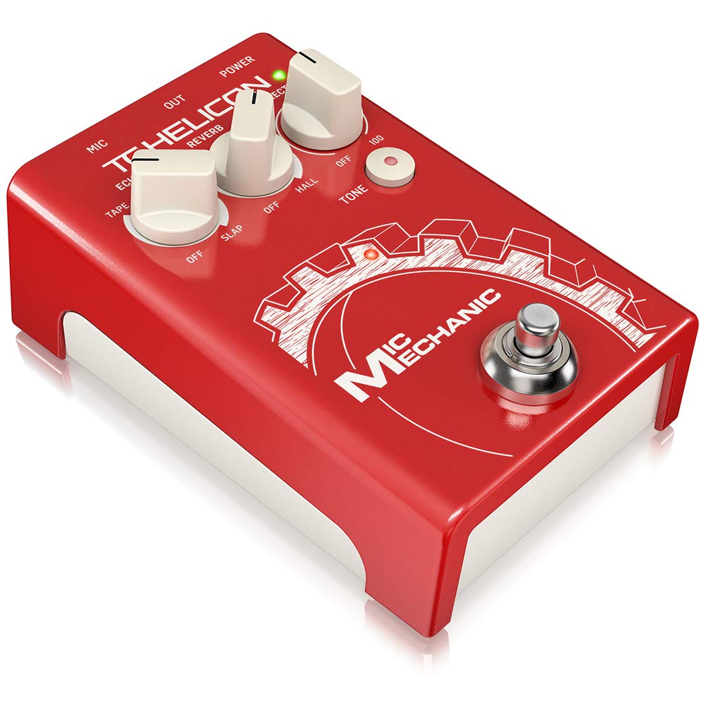 TC-Helicon TC Helicon MIC MECHANIC 2 Ultra-Simple Battery-Powered Vocal Effects Stompbox with Reverb, Echo and Pitch Correction