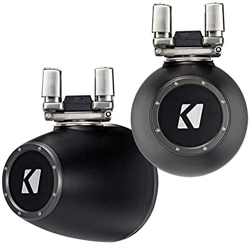 Pair Kicker KMTC9 HLCD 9" 600w Horn-Loaded LED Wakeboard Tower Speakers 44KMTC94