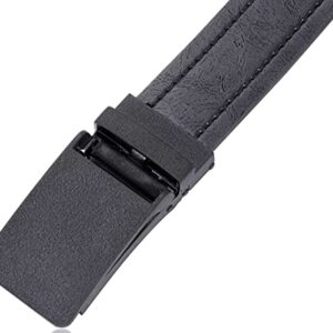 Marino Men's Comfort Click Ratchet Belt Casual Leather Belt for Men - Automatic Linxx Buckle, 1 3/8" Wide - Elegant Gift Box - Sandpaper Linxx - Deep Charcoal - Adjustable from 28" to 44" Waist