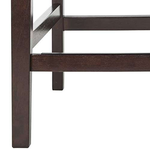 Safavieh Home Collection Norah Dark Taupe and Espresso Counter Stool (Set of 2)