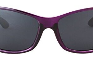 Polarized Sunglasses for Women – Deep Lavender Frame – Dark Smoke Lens – HZ Series Elettra – Women’s Premium Designer Fashion Sunglasses