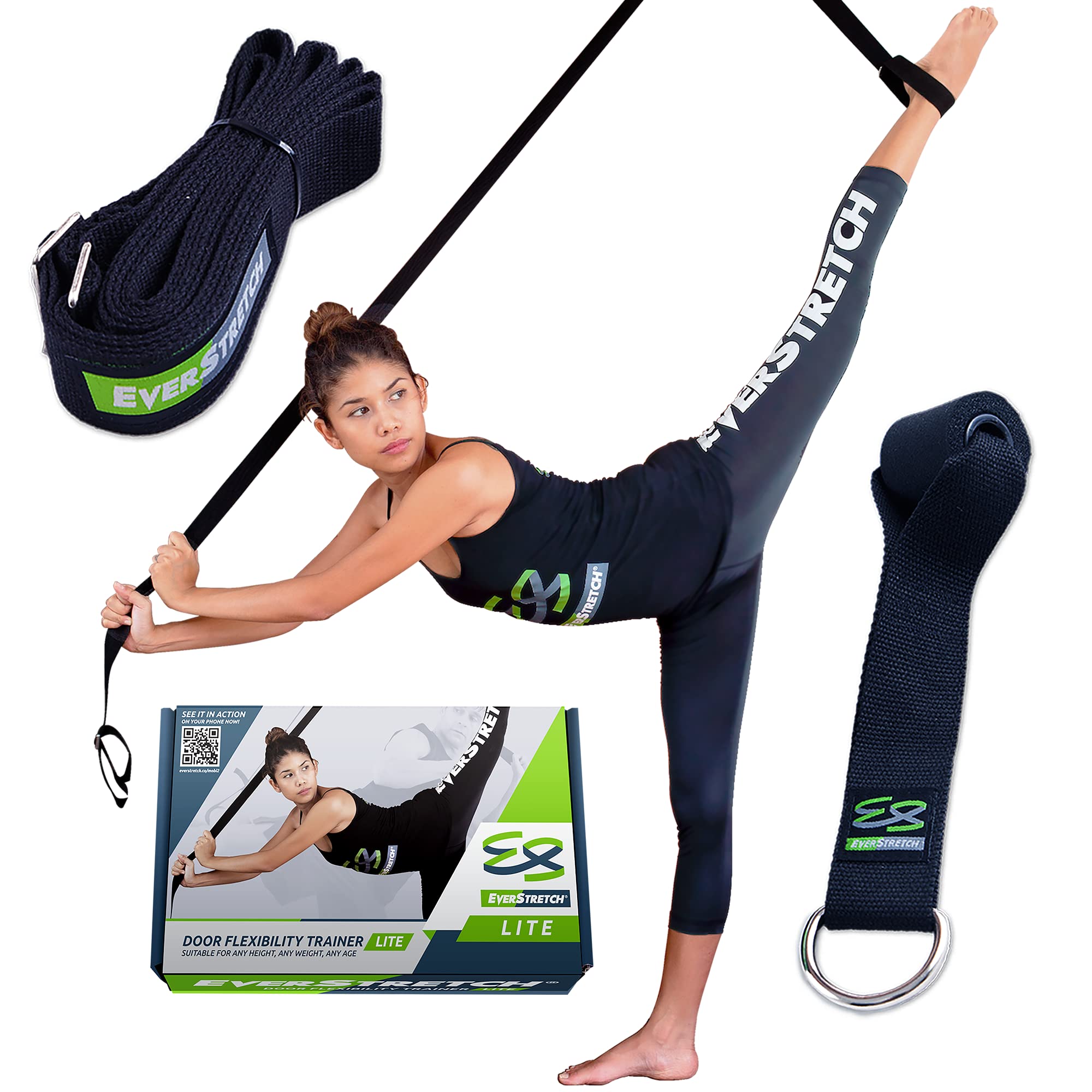 EverStretch Leg Stretcher LITE: Get Flexible with Over The Door Flexibility Trainer | Stretching Equipment for Ballet, Dance, Martial Arts, Cheerleading & Gymnastics | Your Portable Split Machine