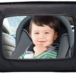 Dreambaby Backseat Rear Facing Baby Car Mirror - Extra Large Wide Angle View – Model L291