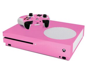 soft pink - vinyl decal mod skin kit by system skins - compatible with microsoft xbox one slim (xb1 slim)