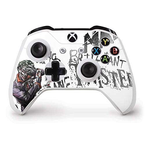 Skinit Decal Gaming Skin compatible with Xbox One S Controller - Officially Licensed Warner Bros Brilliantly Twisted - The Joker Design