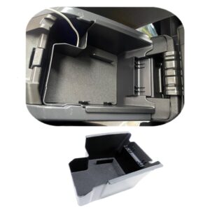 vesul center console storage box compatible with ford escape 2013 2014 2015 2016 abs tray insert armrest organizer glove pallet