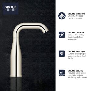 GROHE 2348500A Essence, Single Hole Single-Handle M-Size Bathroom Faucet 1.2 GPM, Chrome