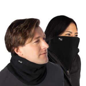 DG Hill Neck Warmer - 2 Pack Face Mask for Cold Weather - Neck Gaiter for Men Women Thick Thermal Fleece Lined Ski Outdoor