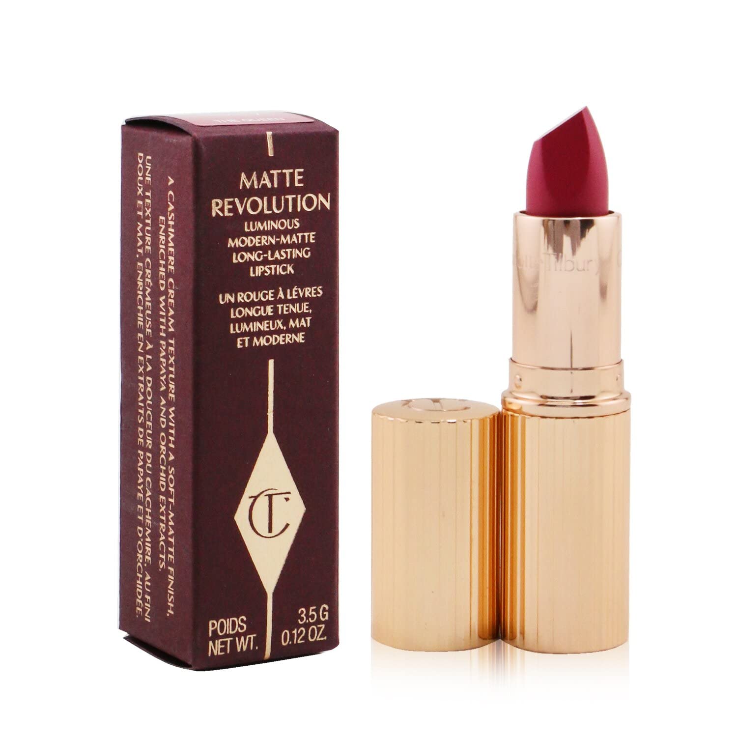 Charlotte Tilbury Matte Revolutionary Luminous Modern Matte Lipstick - The Queen - Full Size