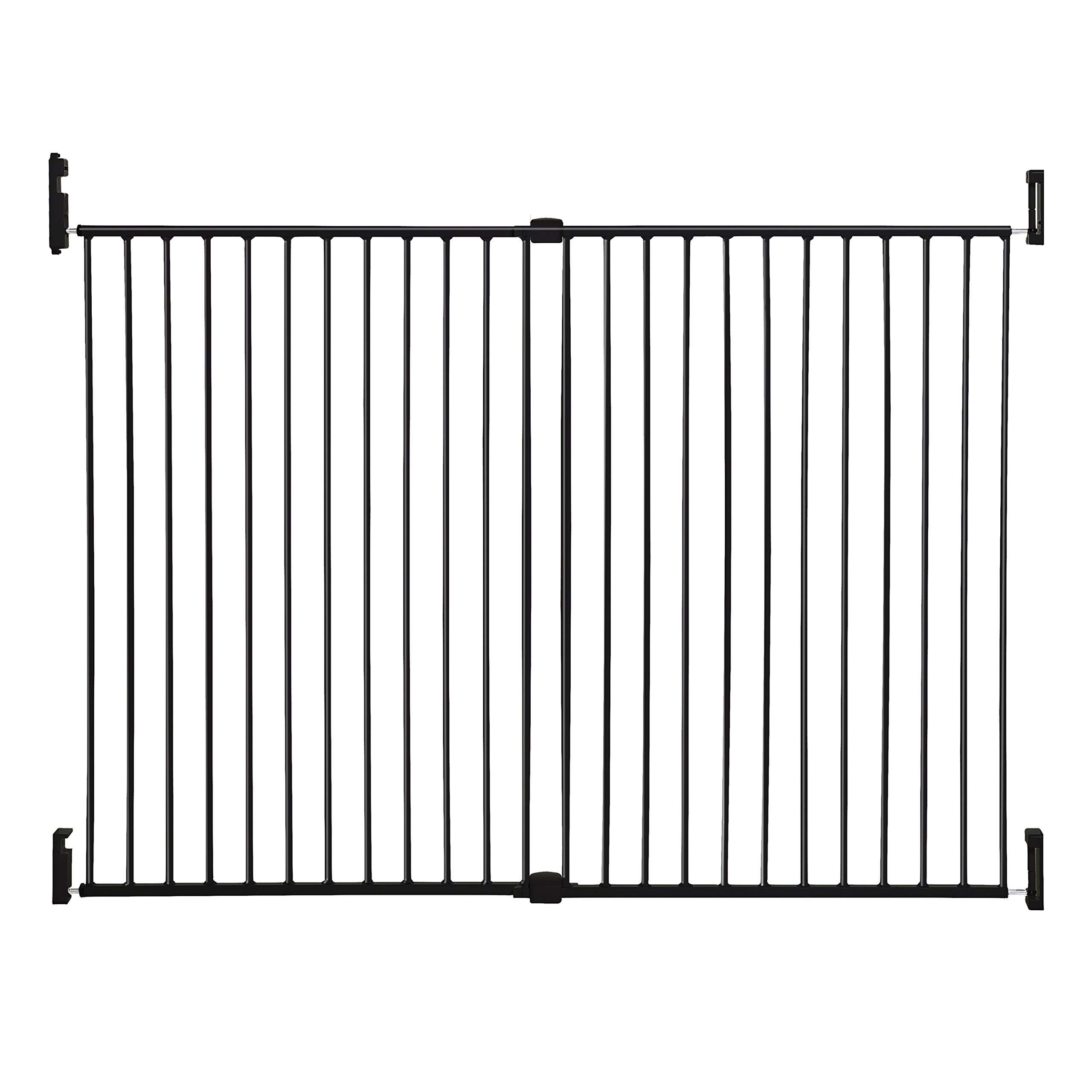 Dreambaby Broadway Extra Wide and Tall Expandable Gate with Track It Technology, Black