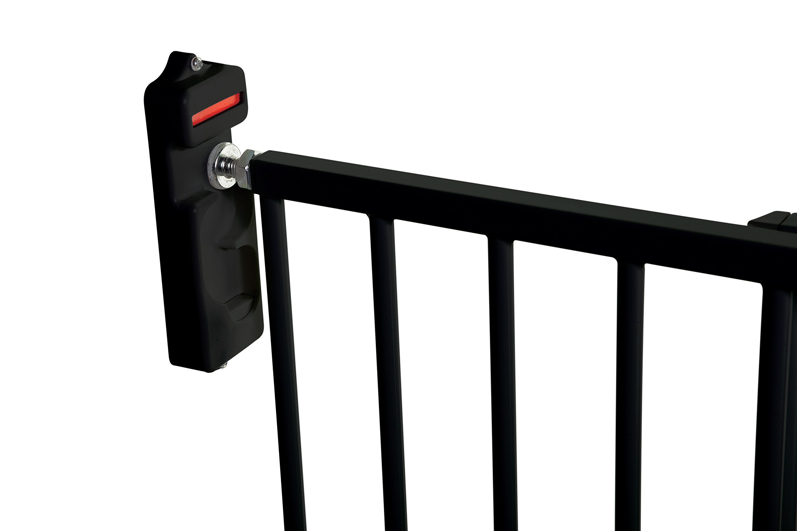 Dreambaby Broadway Extra Wide and Tall Expandable Gate with Track It Technology, Black