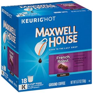 Maxwell House French Roast K-CUP Pods, 18 Count (Pack of 6)